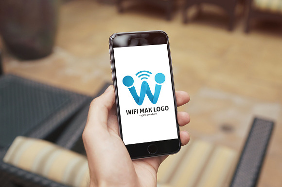 Wifi Max (Letter W) Logo in Logo Templates - product preview 1