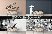 Wall Mockup - Sticker Mockup Vol 95