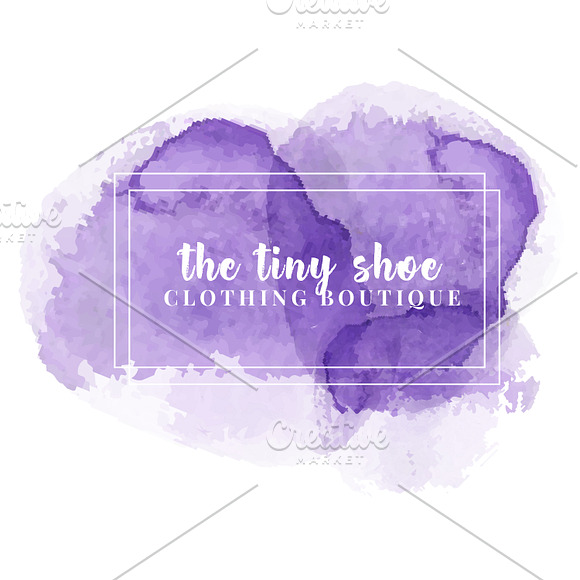 Watercolor Premade Customizable Logo in Logo Templates - product preview 1