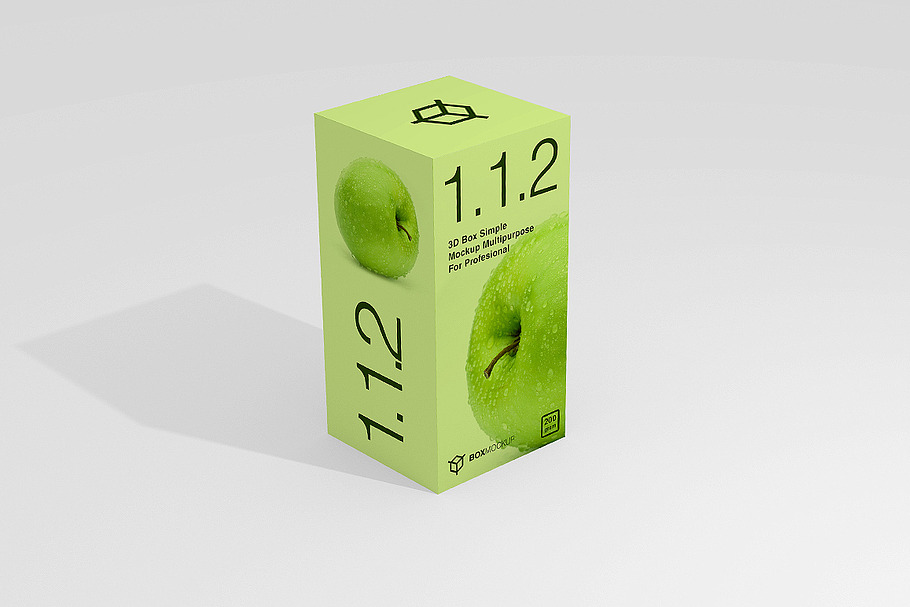 1.1.2 Simple 3D Box Mockup in Product Mockups - product preview 8
