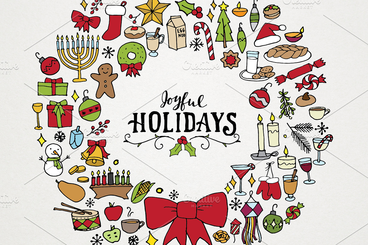 Holiday & Christmas Art Pack in Illustrations - product preview 8