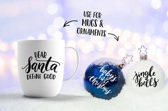 12 fun Christmas quotes, svg, vector in Objects - product preview 4
