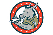 Army Sergeant Donkey Coffee Circle 