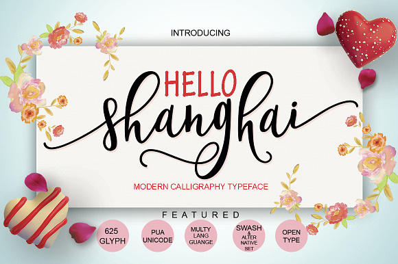 Hello Shanghai Script in Script Fonts - product preview 9