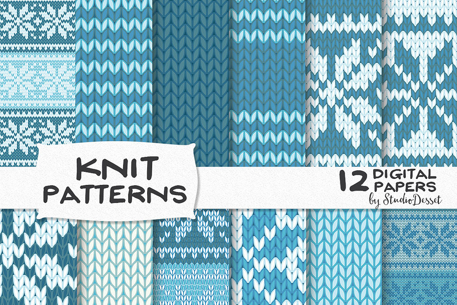 Christmas Knit Patterns in Illustrations - product preview 8