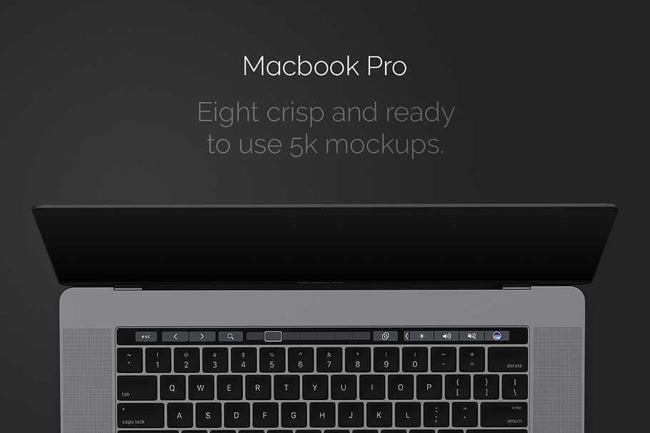 MacBook Pro 2016 with Touch Bar pack in Mobile & Web Mockups - product preview 8