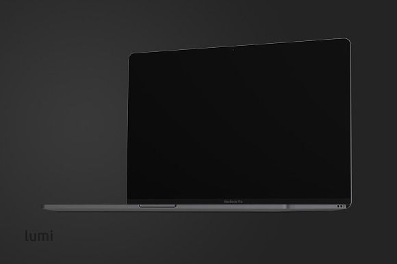 MacBook Pro 2016 with Touch Bar pack in Mobile & Web Mockups - product preview 5