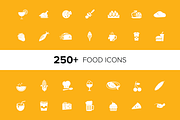 250+ Food Vector Icons Pack