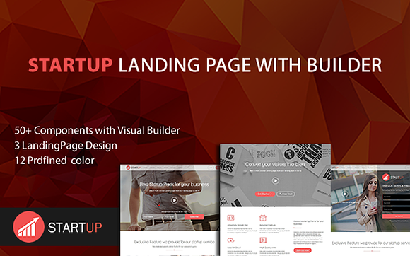 Startup Landing With Page Builder in Bootstrap Themes - product preview 3