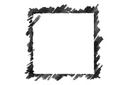 Monochrome frame border vector