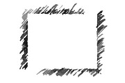 Monochrome frame border vector