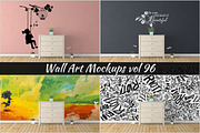 Wall Mockup - Sticker Mockup Vol 96
