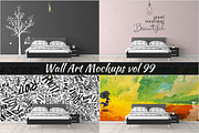 Wall Mockup - Sticker Mockup Vol 99