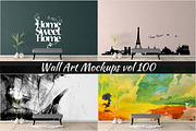 Wall Mockup - Sticker Mockup Vol 100