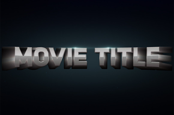 3D Movie Titles Photoshop Mock-Ups in Product Mockups - product preview 7