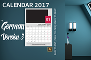 German Wall Calendar 2017 Version 3