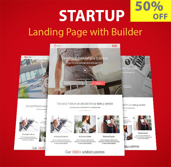 Startup Landing With Page Builder in Bootstrap Themes - product preview 4