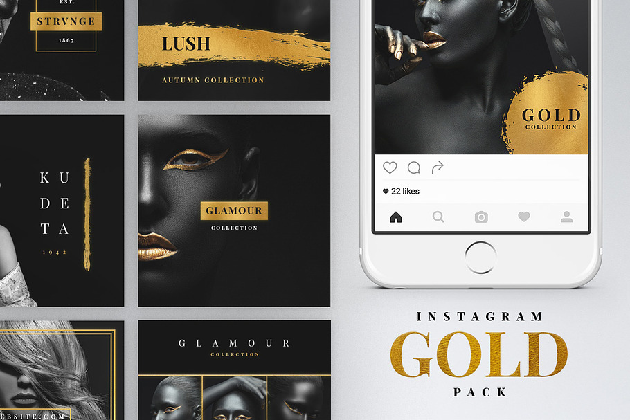 Instagram Gold Pack in Instagram Templates - product preview 8