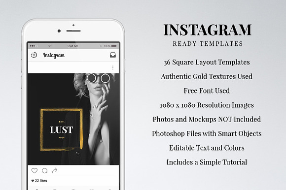 Instagram Gold Pack in Instagram Templates - product preview 5