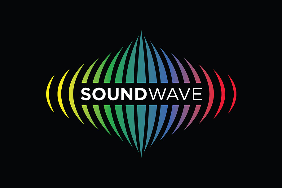 Music Logo concept sound wave