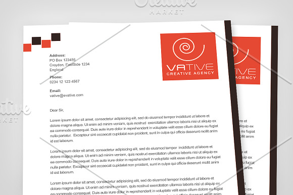 Creative Agency Corporate Letterhead in Stationery Templates - product preview 1