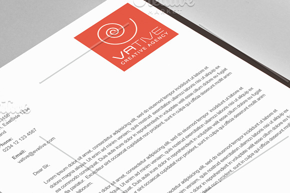 Creative Agency Corporate Letterhead in Stationery Templates - product preview 2