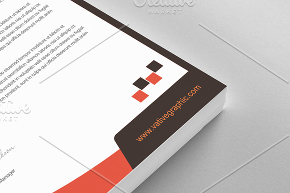Creative Agency Corporate Letterhead in Stationery Templates - product preview 3