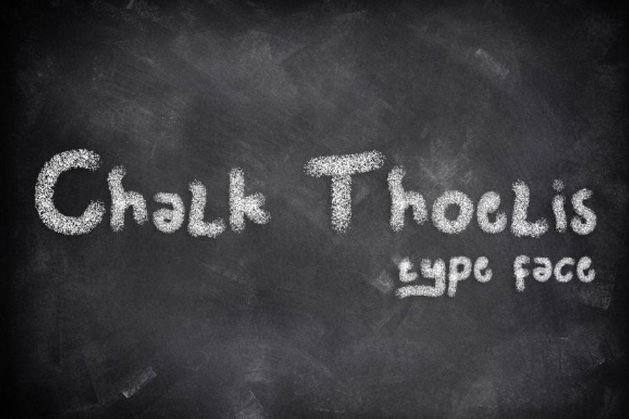 Chalk Thoelis in Chalkboard Fonts - product preview 8