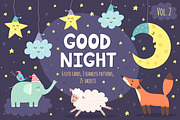 Good Night Vol. 2: patterns & cards
