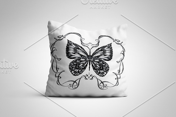 Butterfly sketch collection in Illustrations - product preview 9