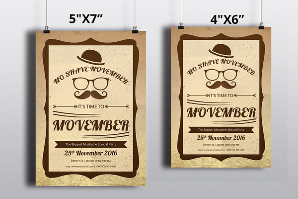 Movember Party Flyer -V444