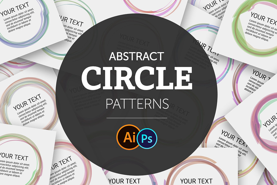 Abstract Circle Color Patterns set in Objects - product preview 8