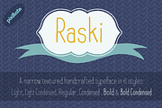 Raski Hand Drawn Font Family
