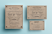 Vintage Wedding Invitation Pack