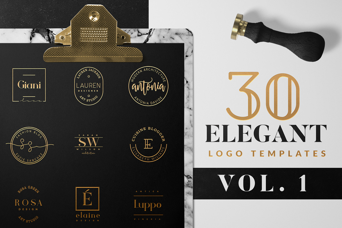 Elegant Logo Pack VOL 1 in Logo Templates - product preview 8