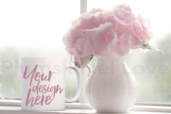 2 Pretty floral styled mug mockups in Product Mockups - product preview 1