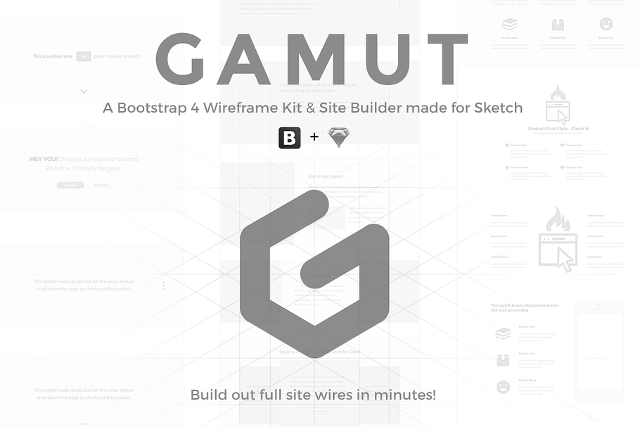 GAMUT - Wireframe Builder for Sketch