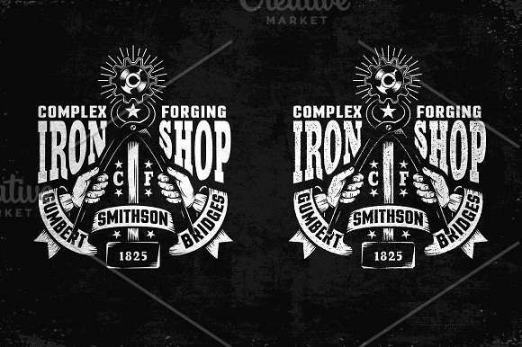 Blacksmith's workshop logo in Logo Templates - product preview 2