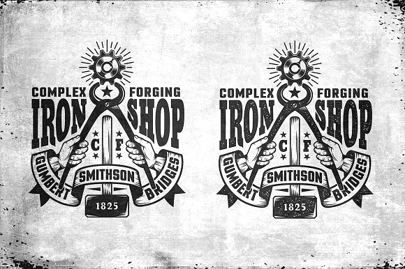 Blacksmith's workshop logo in Logo Templates - product preview 3