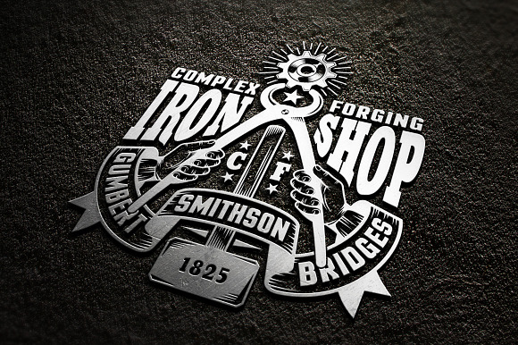 Blacksmith's workshop logo in Logo Templates - product preview 6