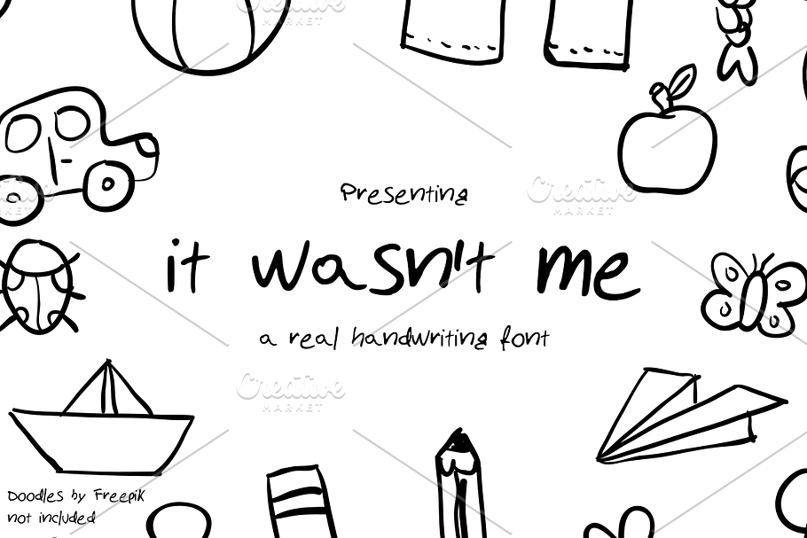 It wasn't me - Handwritten Font in Script Fonts - product preview 8