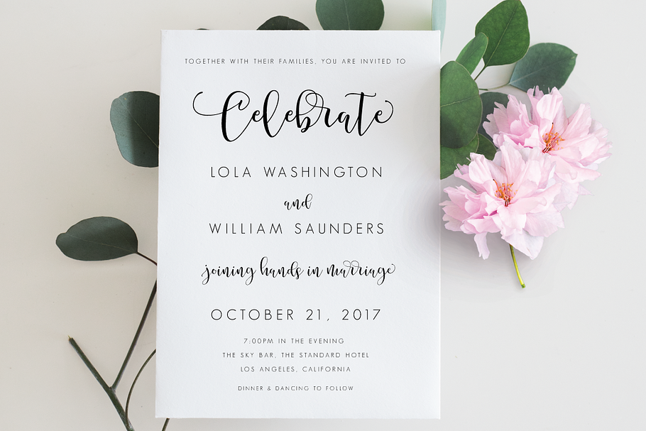 Wedding Invitation - Editable PDF