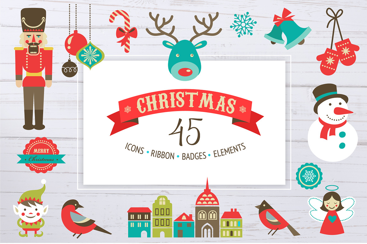 50% OFF - Christmas set of icons in Illustrations - product preview 8