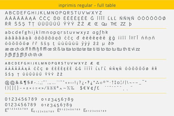 Inprimis Regular in Sans-Serif Fonts - product preview 6