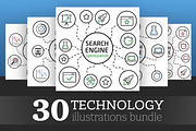 30 Technology Illustration Bundle