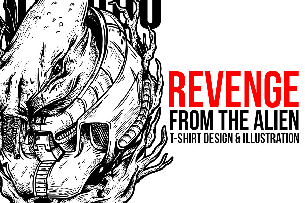 Revenge from the Alien Illustration