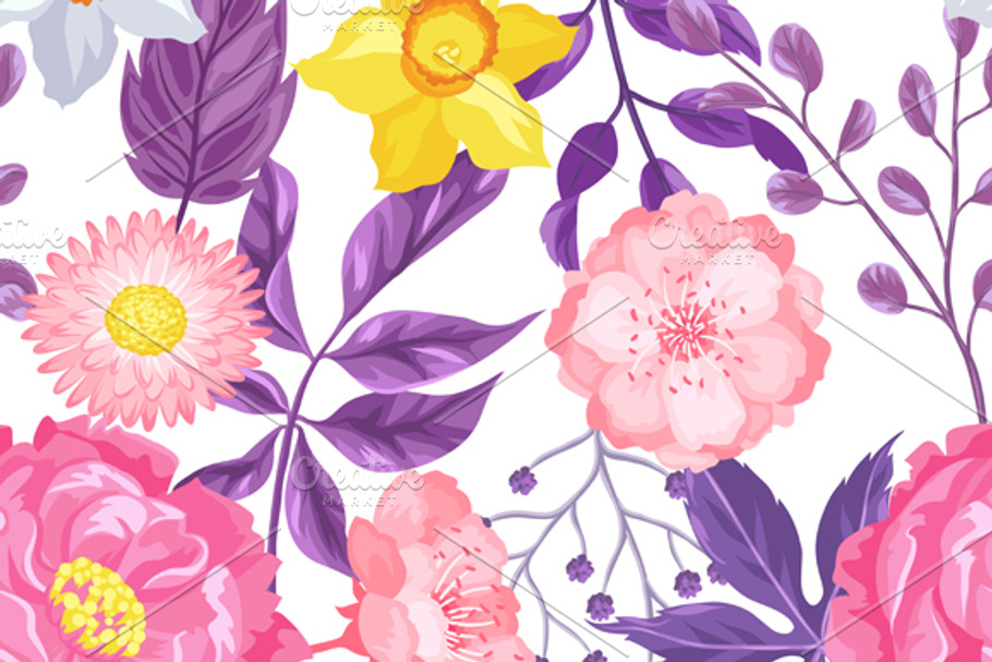 Patterns with delicate flowers in Patterns - product preview 8
