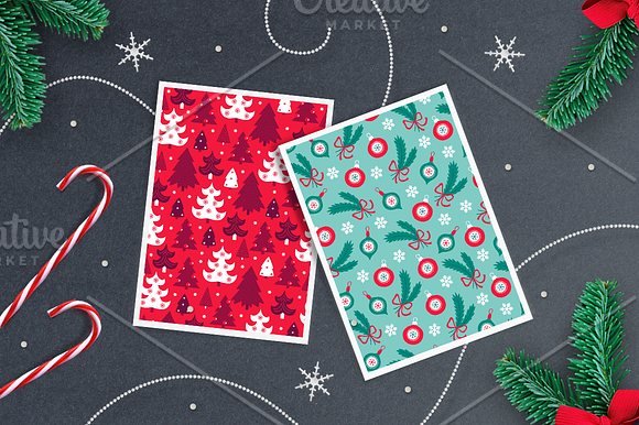 12 Christmas Seamless Patterns in Patterns - product preview 5