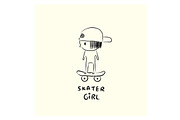 Skater girl logo