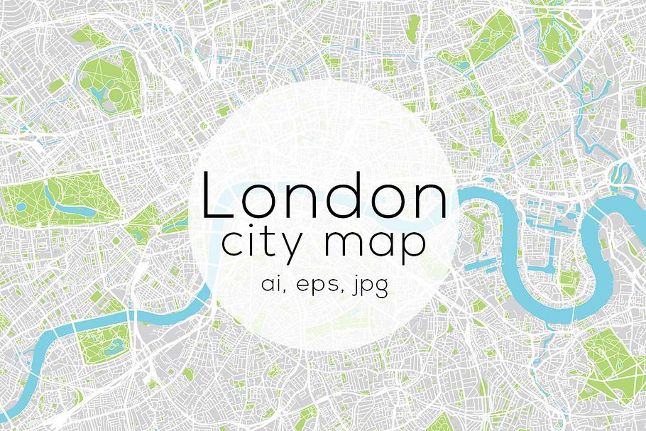 London city map in Illustrations - product preview 8